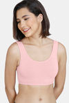 Zivame Girls Double Layered Non Wired Full Coverage Slip-on Beginner Bra (Pack of 2) - Pink — thumbnail 5